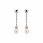 Nature's Wonder Sterling Silver Beachcomber Drop Earring Backs with Pearls