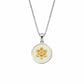 Nature's Wonder Sterling Silver Daffodil Pendant with Enamel