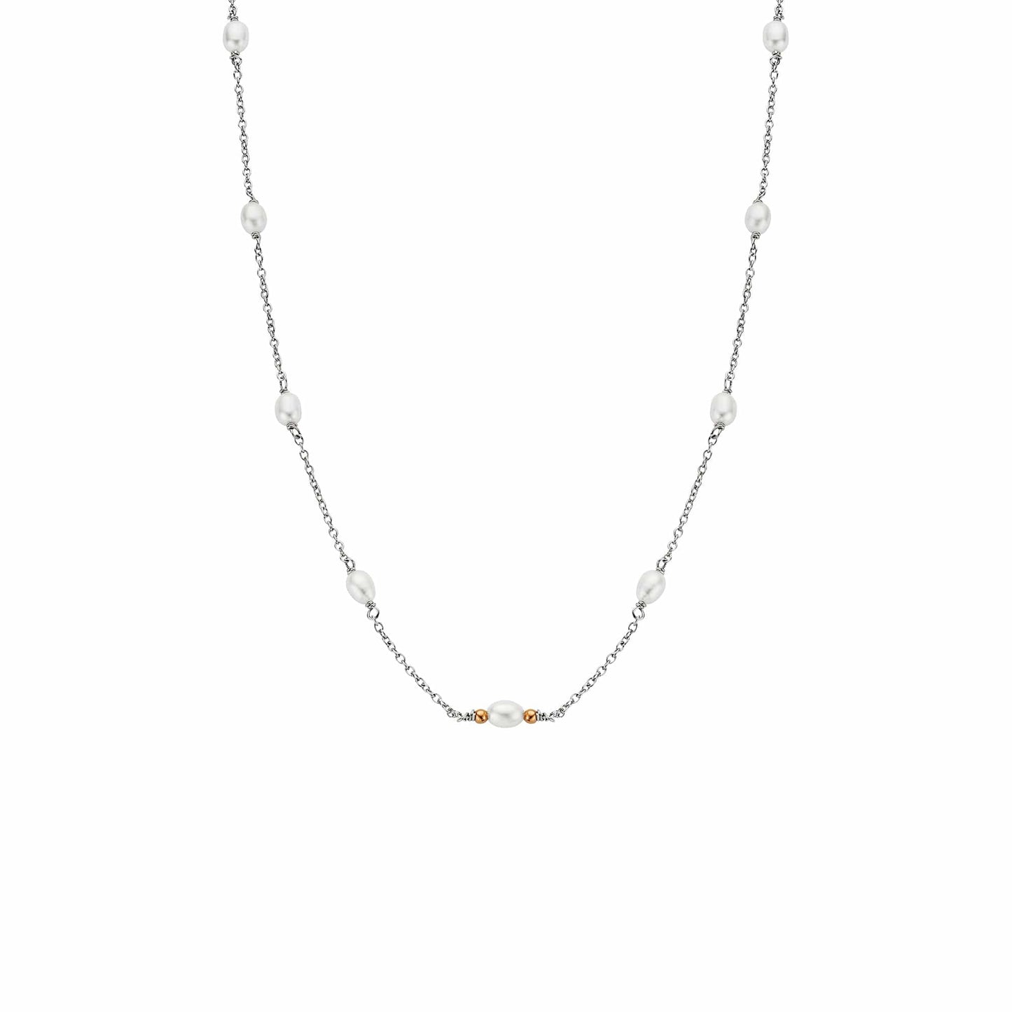 Nature's Wonder Sterling Silver Beachcomber Choker with Pearls