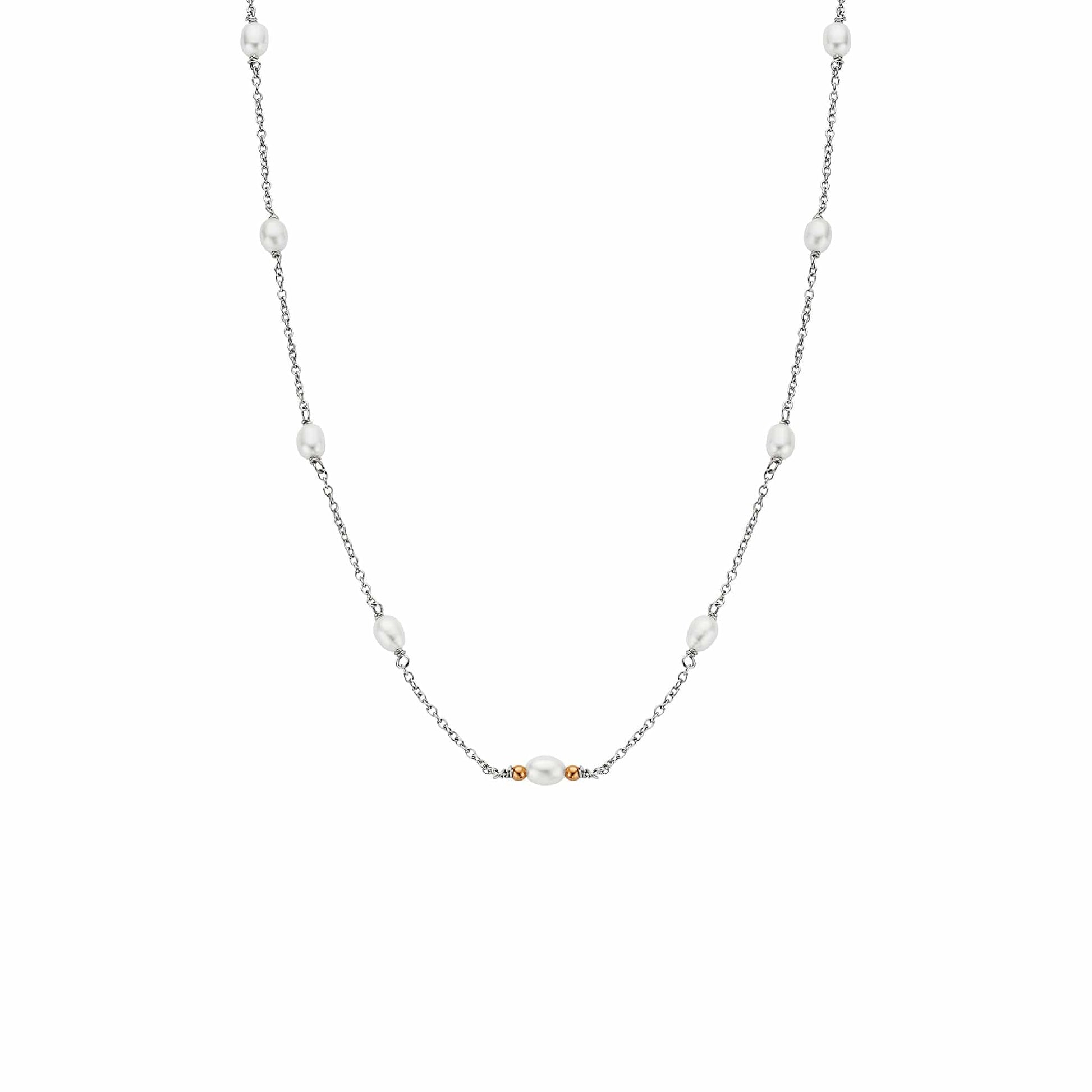 Nature's Wonder Sterling Silver Beachcomber Choker with Pearls