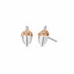 Royal Clogau® Sterling Silver Oak Leaf Stud Earrings