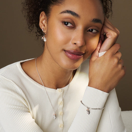 Royal Clogau® Sterling Silver Oak Leaf Pendant