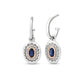 Royal Clogau® Sterling Silver Diana Earrings with Sapphires & Topaz