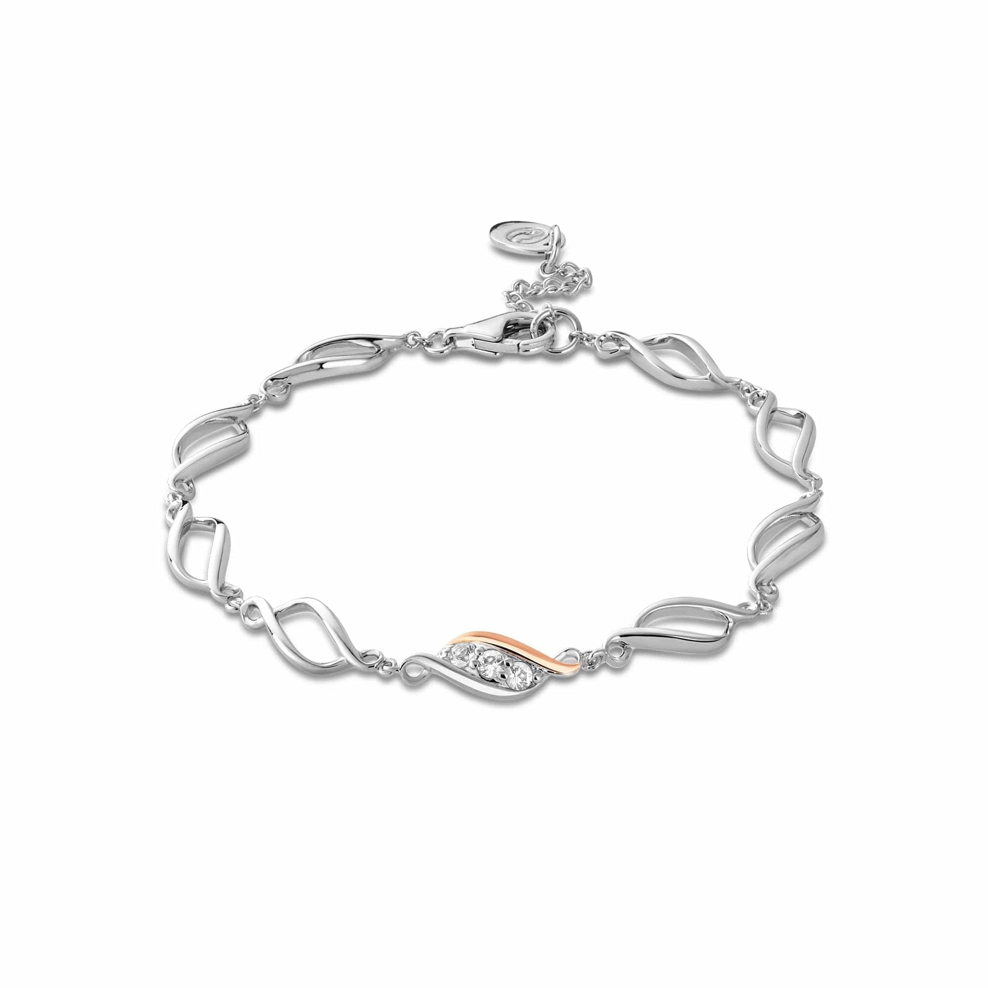Past Present Future Silver Multi-Link Bracelet