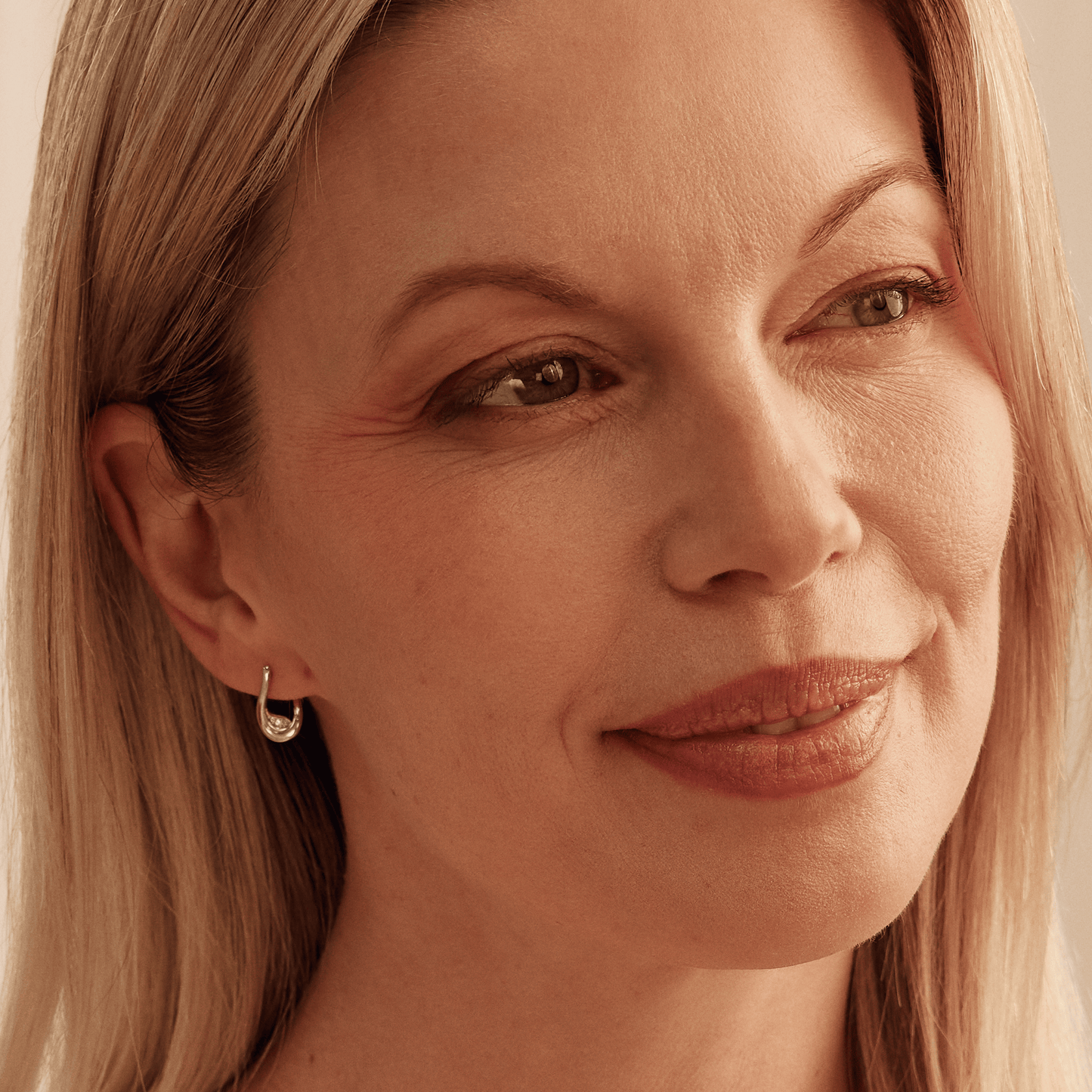 Past Present Future® Sterling Silver Twist Hoop Earrings with Topaz