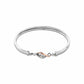 Past Present Future® Sterling Silver Bangle with Swarovski® Zirconia