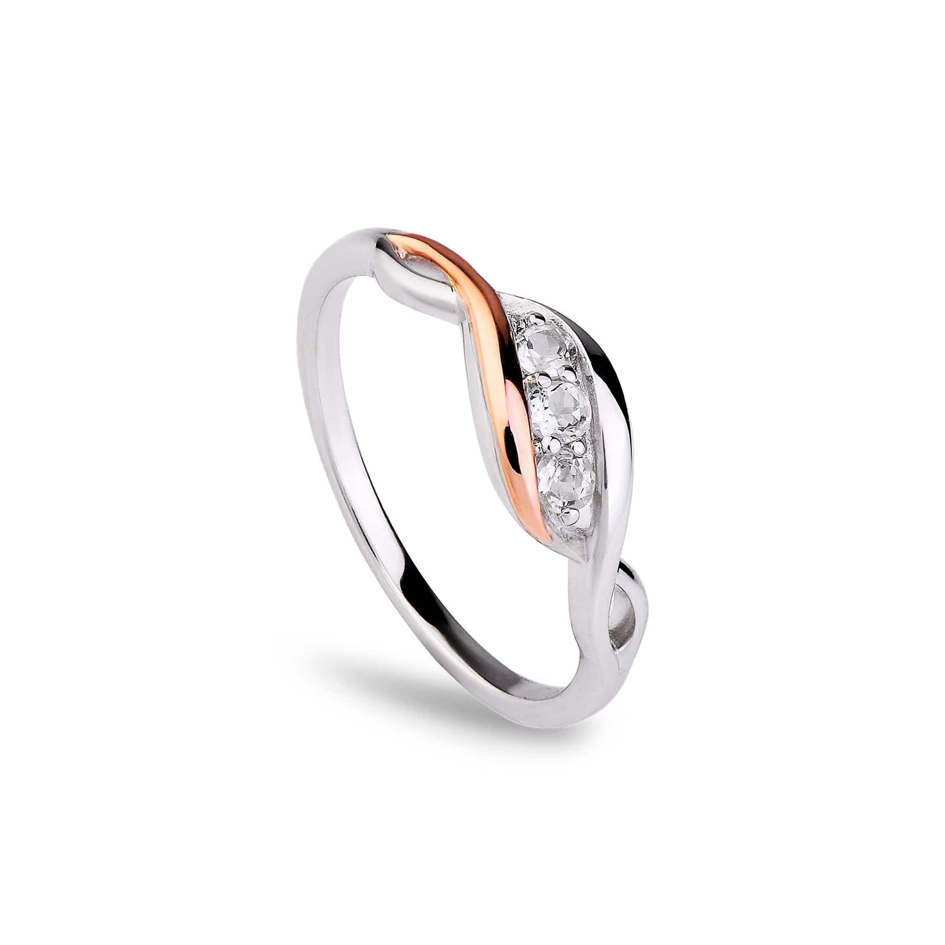 Past Present Future® Sterling Silver Ring with Topaz