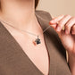 Paw Prints Sterling Silver Pendant with Topaz