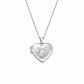 Paw Prints Sterling Silver Locket with Topaz
