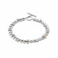 Royal Clogau® Sterling Silver Leaf T-Bar Bracelet with Swarovski® Zirconia