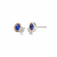 Royal Clogau® Sterling Silver Diana Stud Earrings with Sapphires & Swarovski® Zirconia