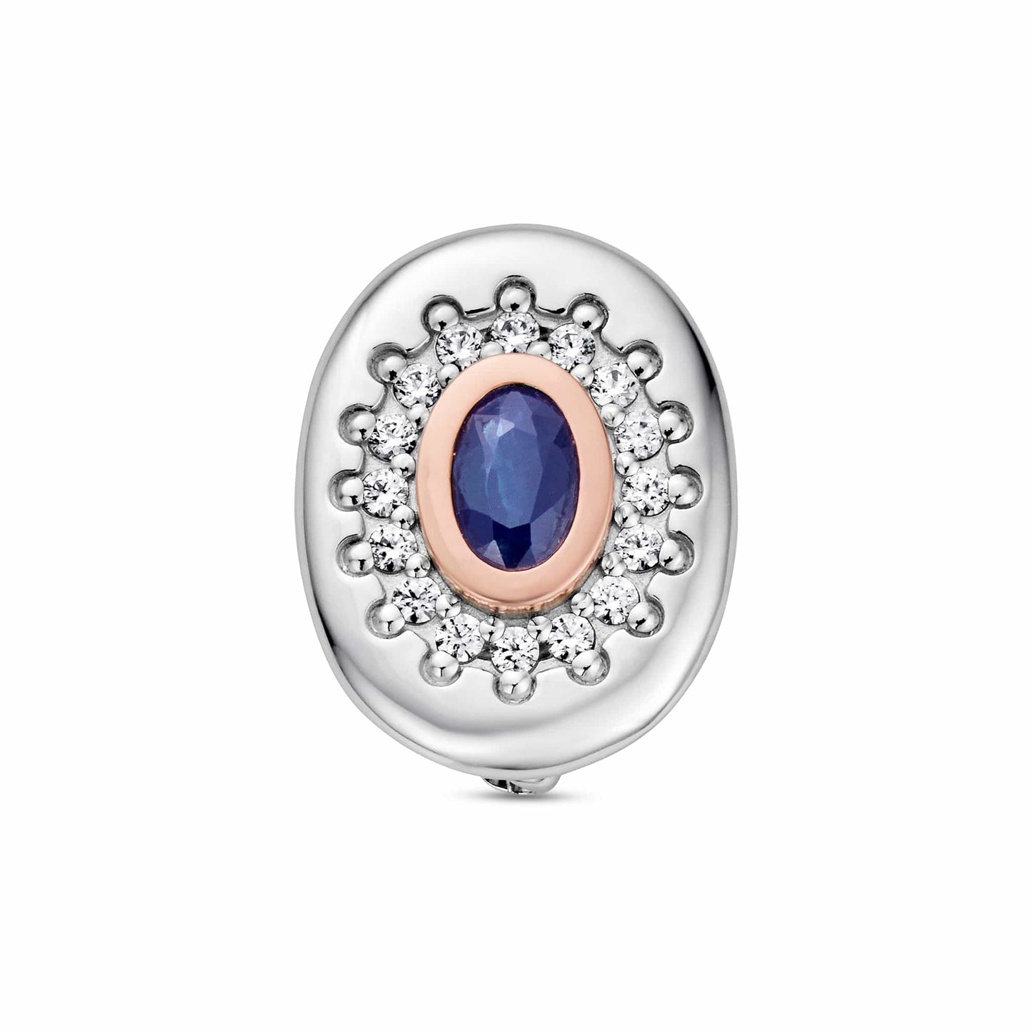 Royal Clogau® Sterling Silver Diana Brooch with Sapphire & Swarovski® Zirconia