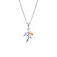 Royal Clogau® Sterling Silver Leaf Pendant with Topaz