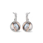 Salacia Silver and Pearl Oyster Drop Earrings