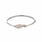 Nature's Wonder Sterling Silver Waterfall Bangle with Topaz