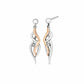Nature's Wonder Sterling Silver Waterfall Drop Earrings with Topaz