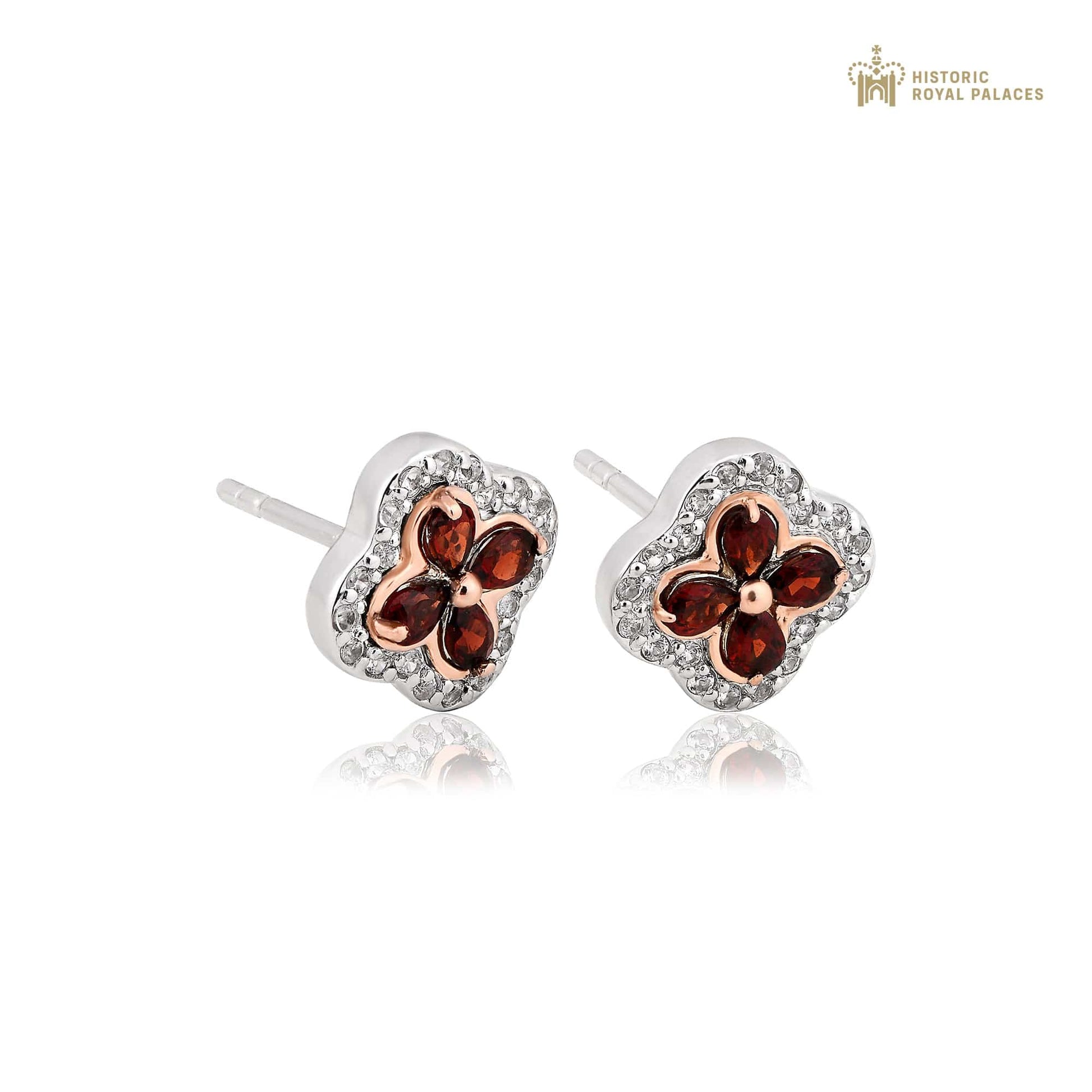 Tudor Court Red Garnet Earrings