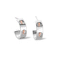 Tree of Life® Insignia Silver Half-Hoop Earrings