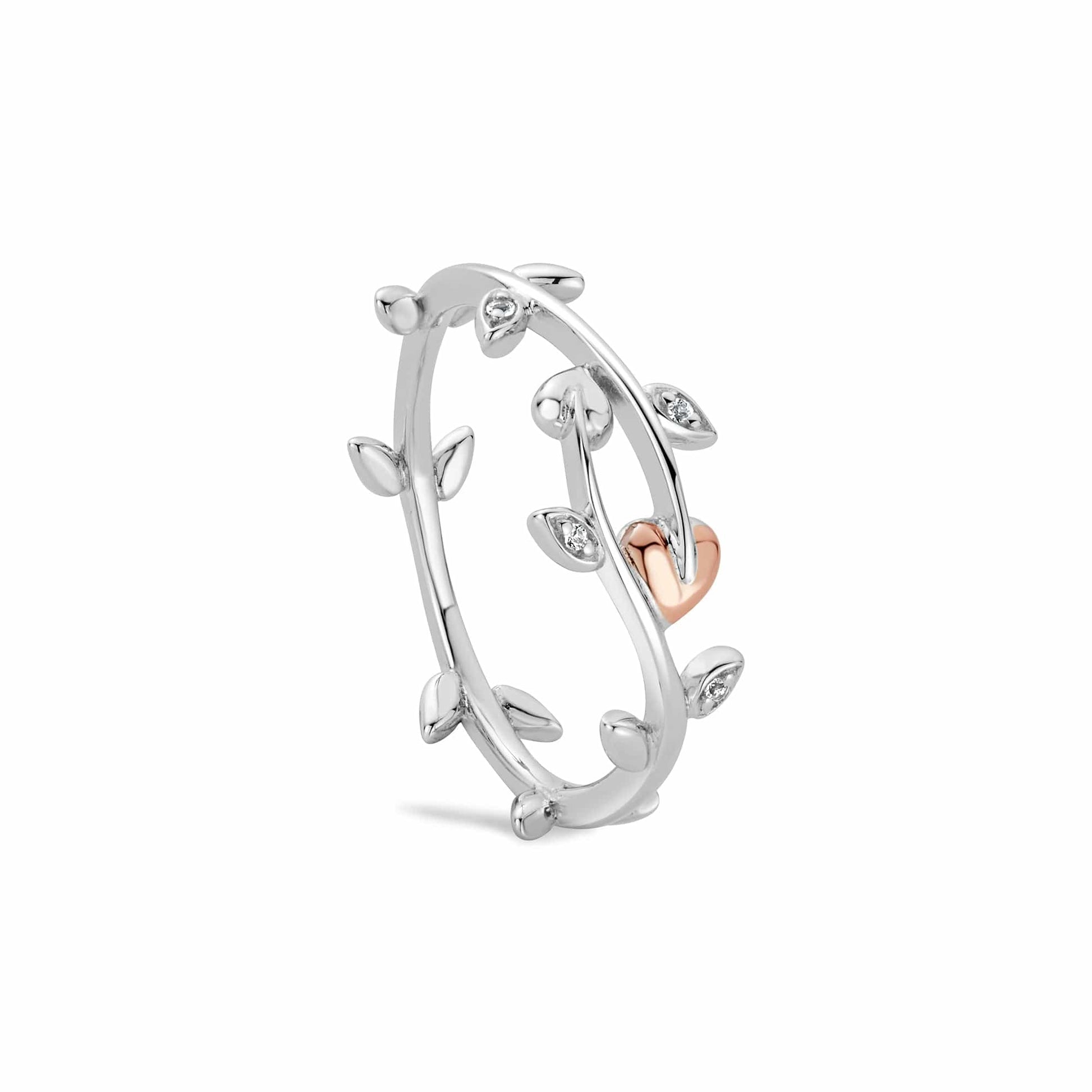 Tree of Life® Sterling Silver Vine Ring with Topaz
