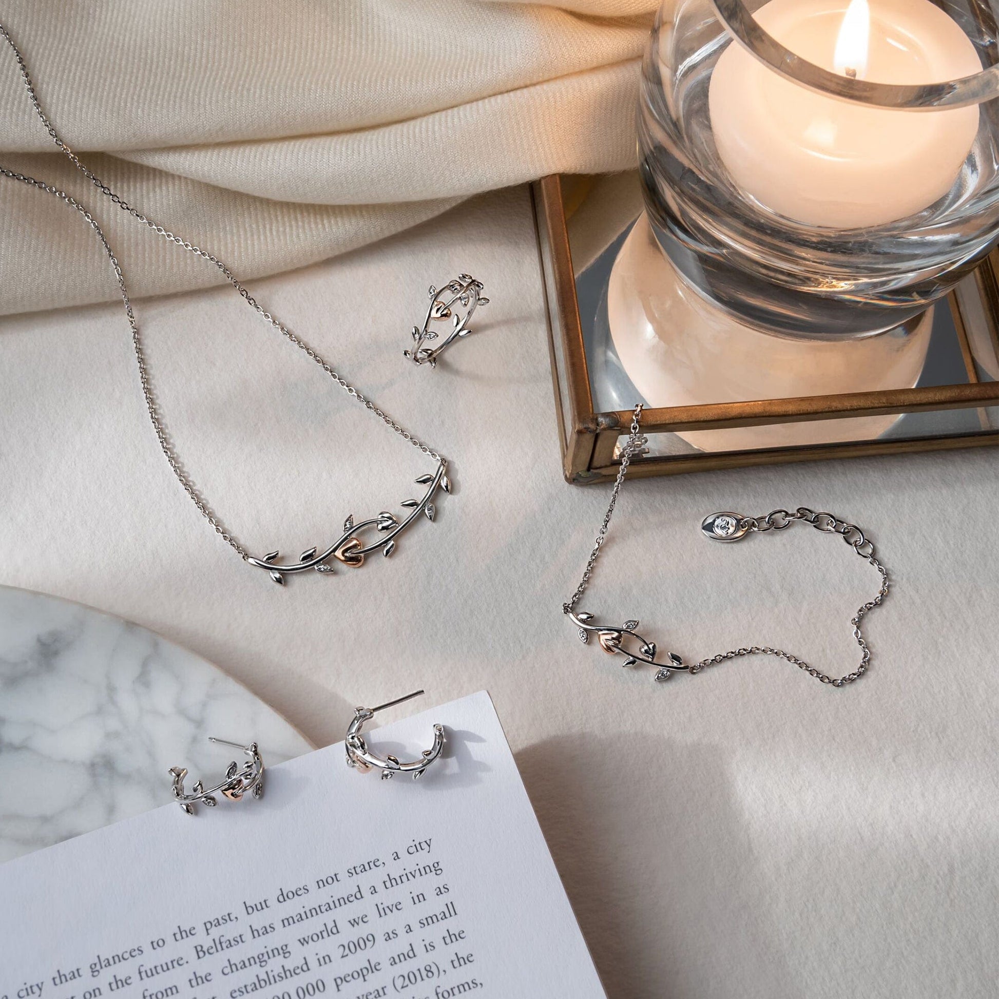 Tree of Life® Sterling Silver Vine Necklace with Topaz