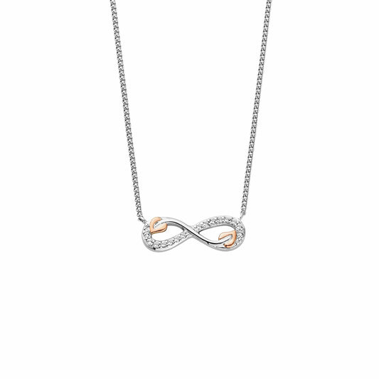 Tree of Life® Sterling Silver Infinity Necklace with Topaz