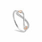 Tree of Life® Sterling Silver Infinity Ring with Topaz
