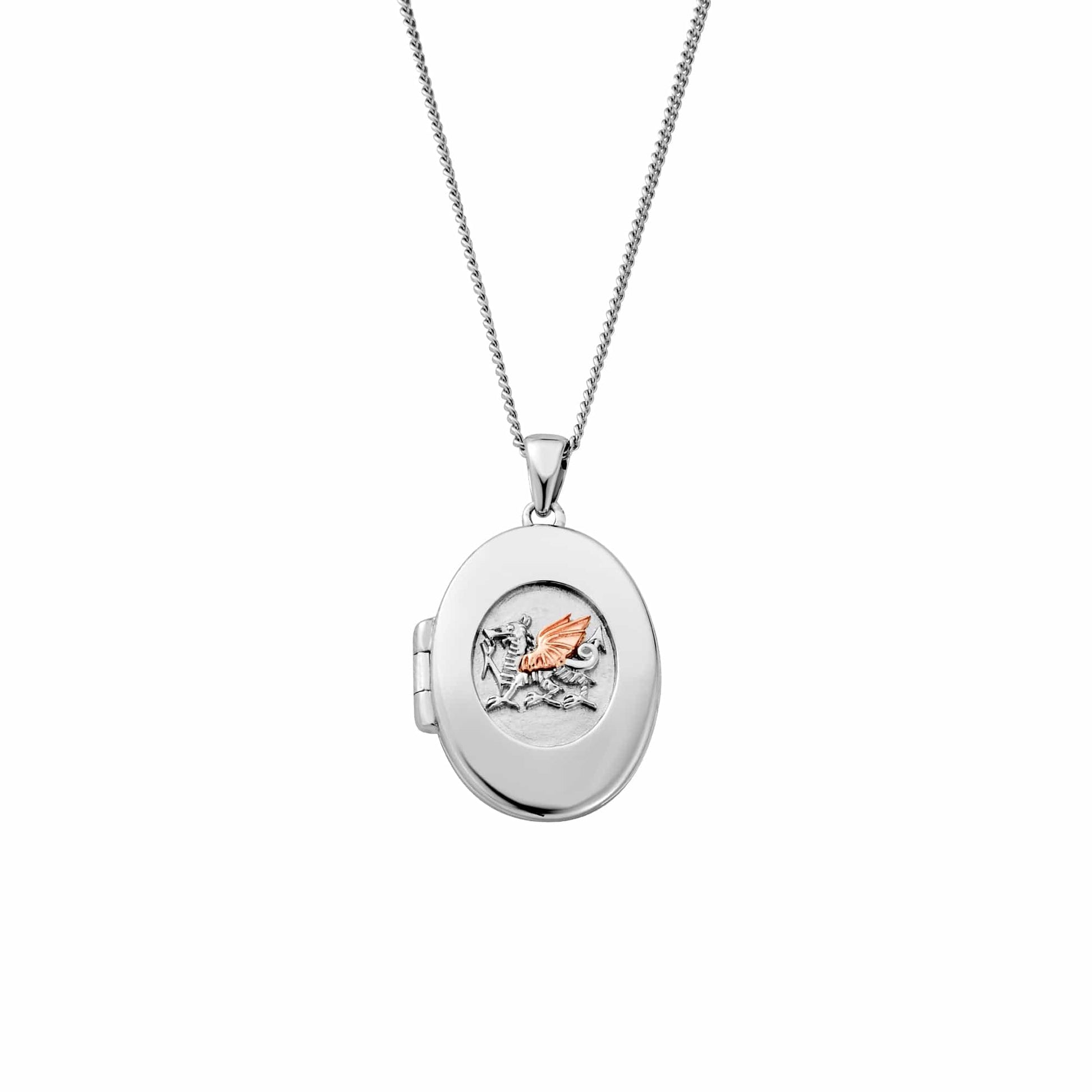Royal Clogau® Sterling Silver Welsh Dragon Locket