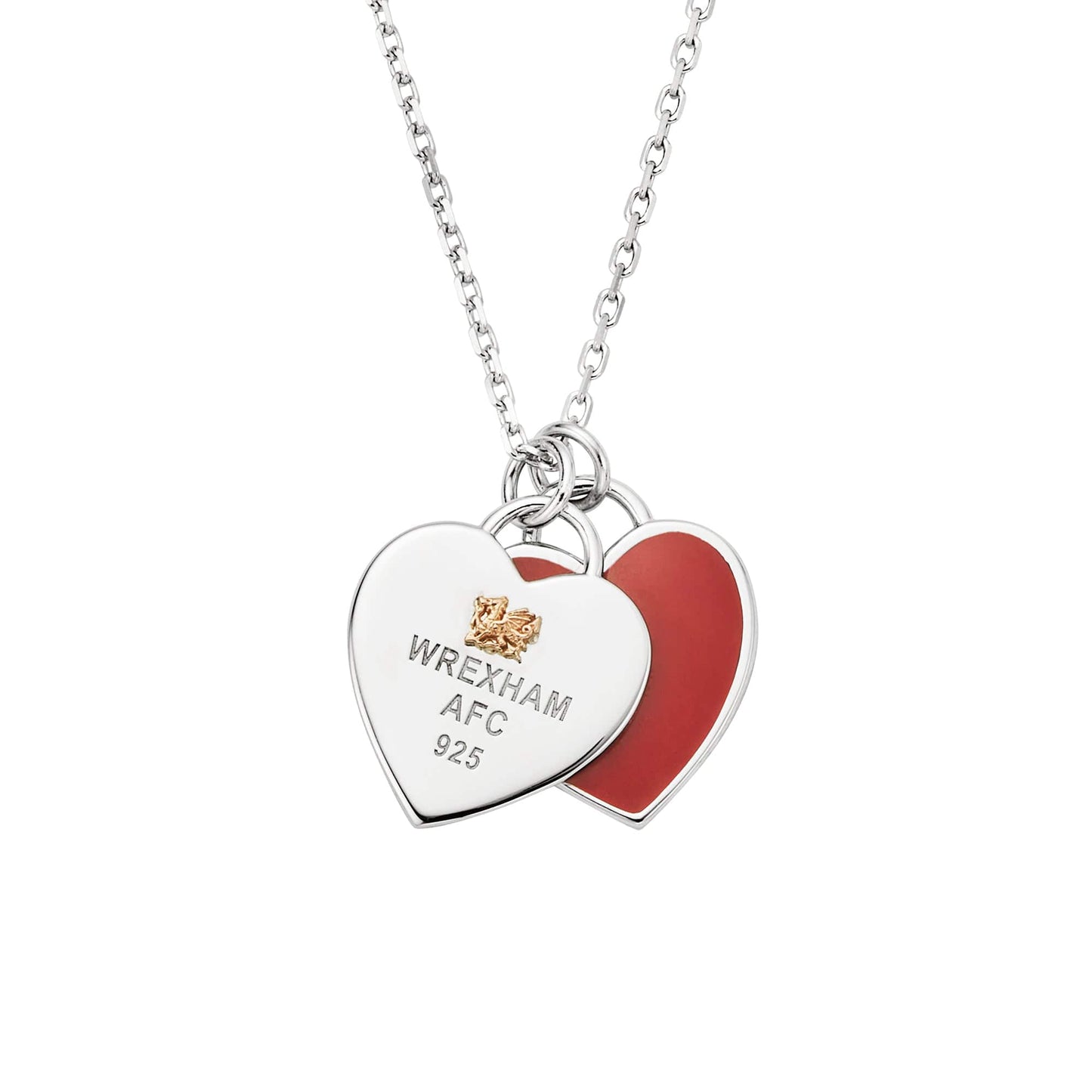 Wrexham AFC Sterling Silver Heart Pendant
