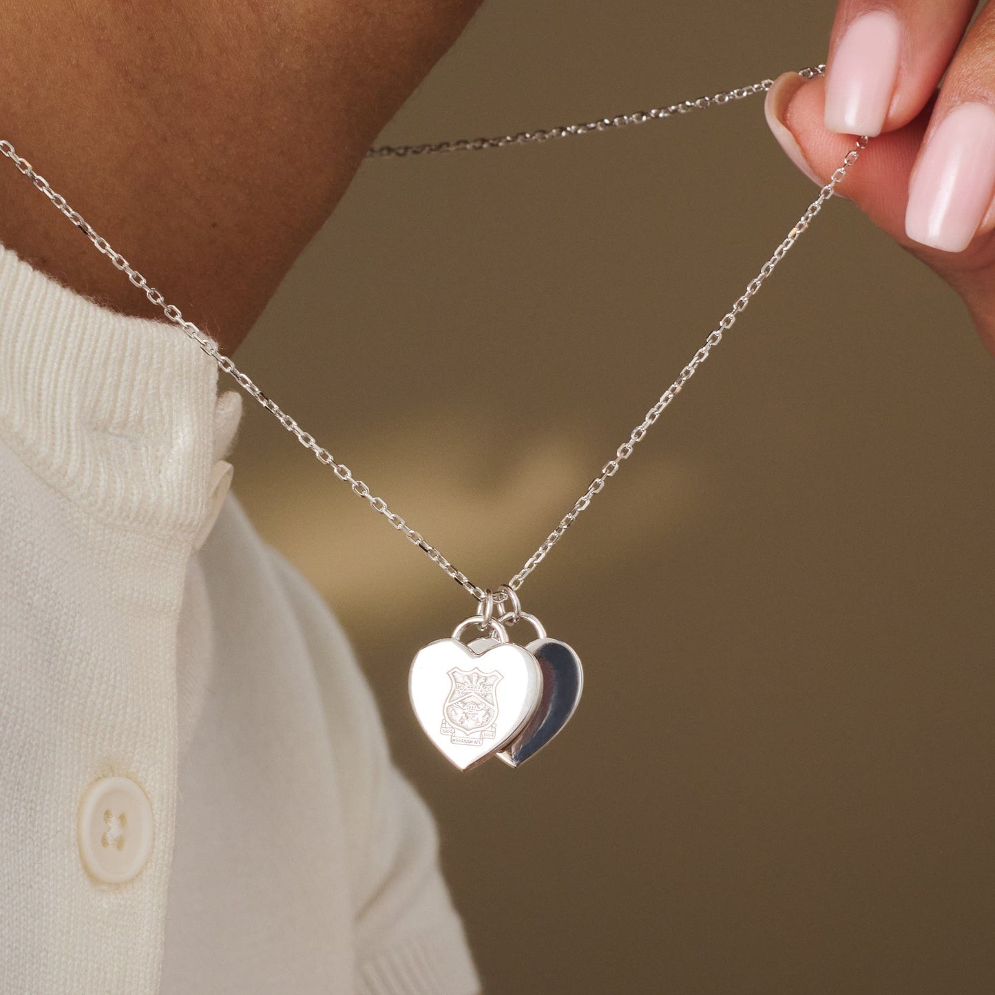 Wrexham AFC Sterling Silver Heart Pendant