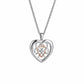 Welsh Royalty Silver Heart Pendant