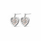 Welsh Royalty Silver Heart Stud Earrings