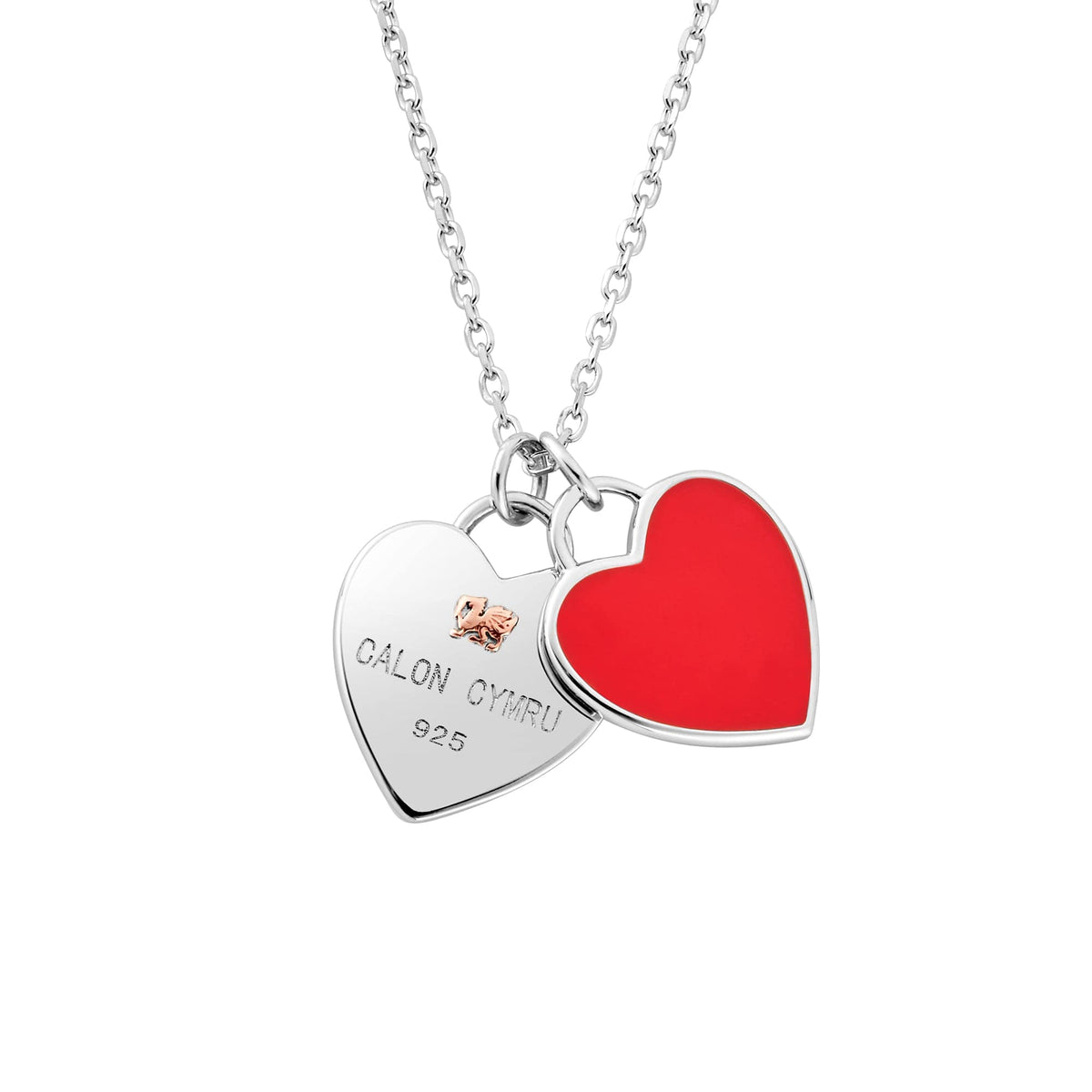 WRU Sterling Welsh Heart Pendant