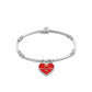 WRU Sterling Silver Welsh Heart Affinity Bracelet