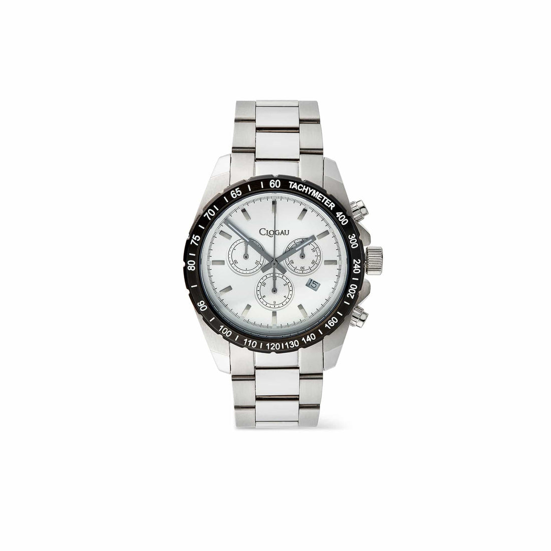 Breuning Watch Brenig Silver-Tone Watch with Black Bezel – Clogau