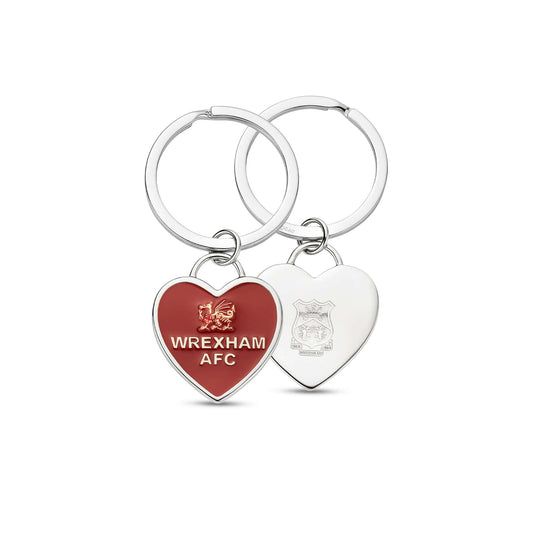 Wrexham AFC Heart Keyring