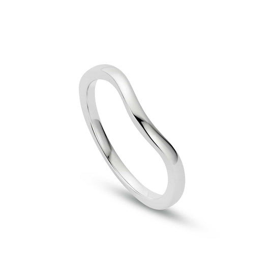 18ct White Gold Cariad Wedding Ring