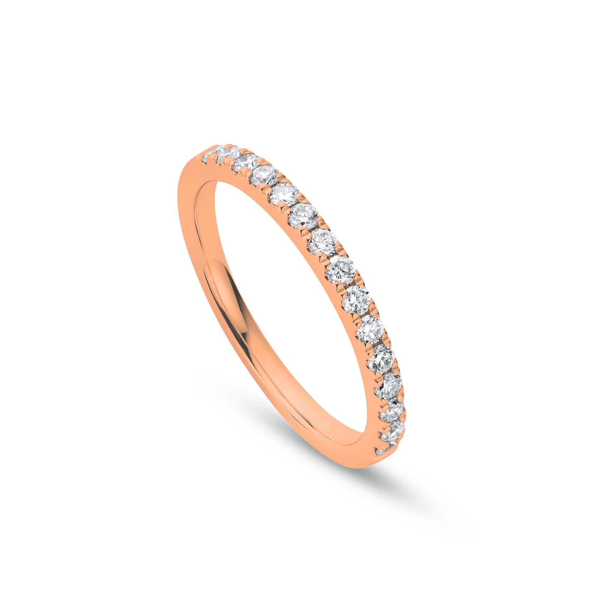 9ct Rose Gold Celebration Wedding Ring with Lab-Grown Diamond