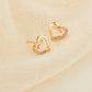 Forever Yours 9ct Solid Gold Kiss Stud Earrings with Diamonds