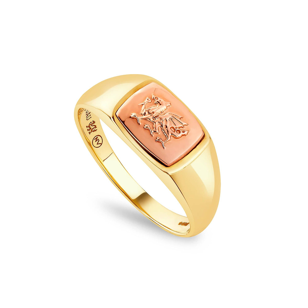 Royal ® 9ct Solid Welsh Dragon Signet Ring