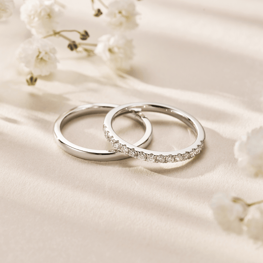9ct White Gold Celebration Wedding Ring