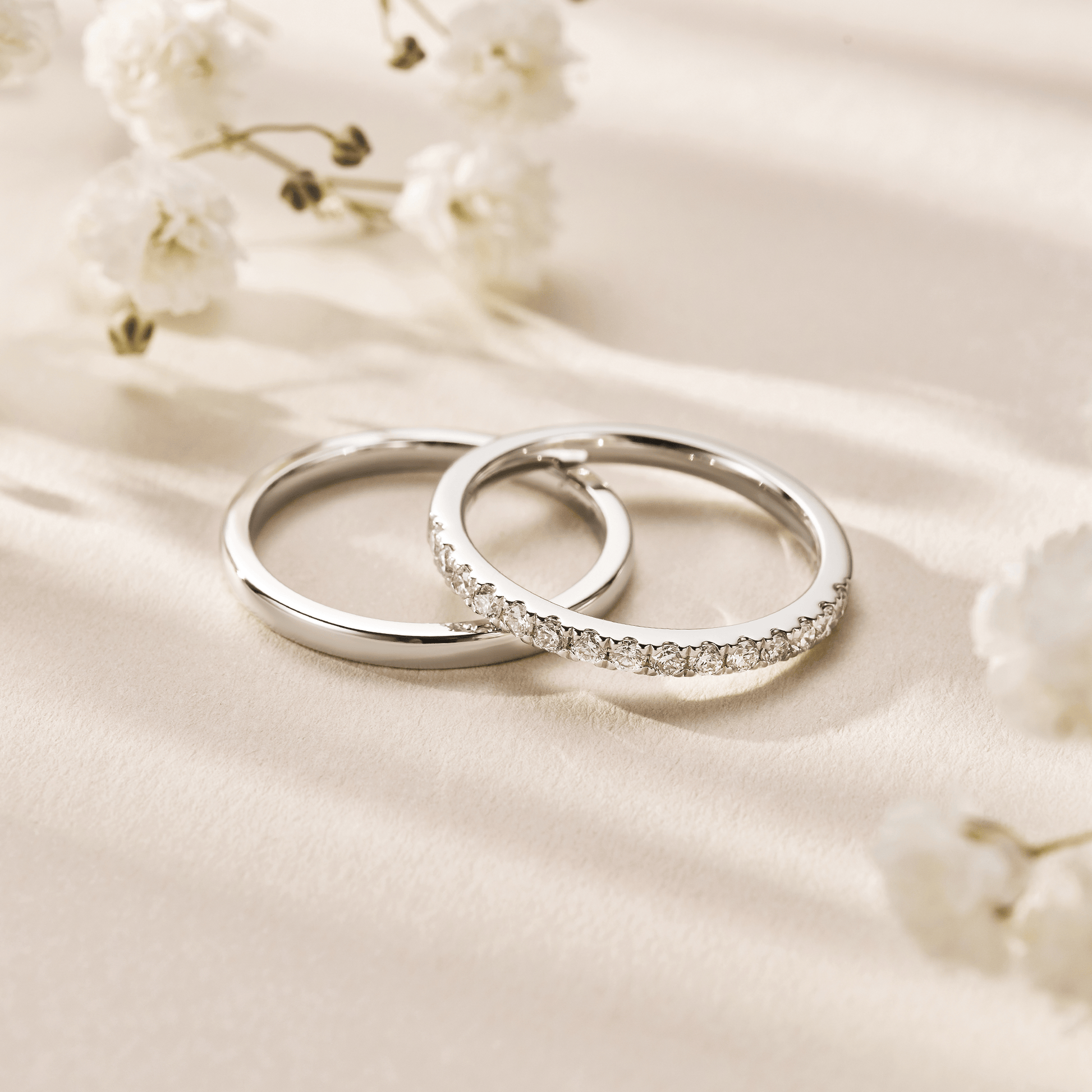 18ct White Gold Celebration Wedding Ring with Lab-Grown Diamonds