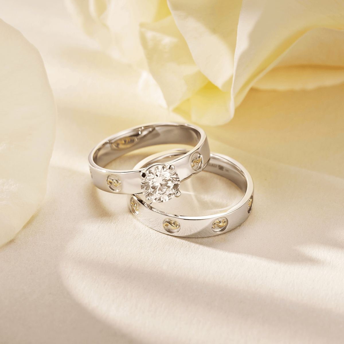 18ct White Gold Insignia Wedding Ring