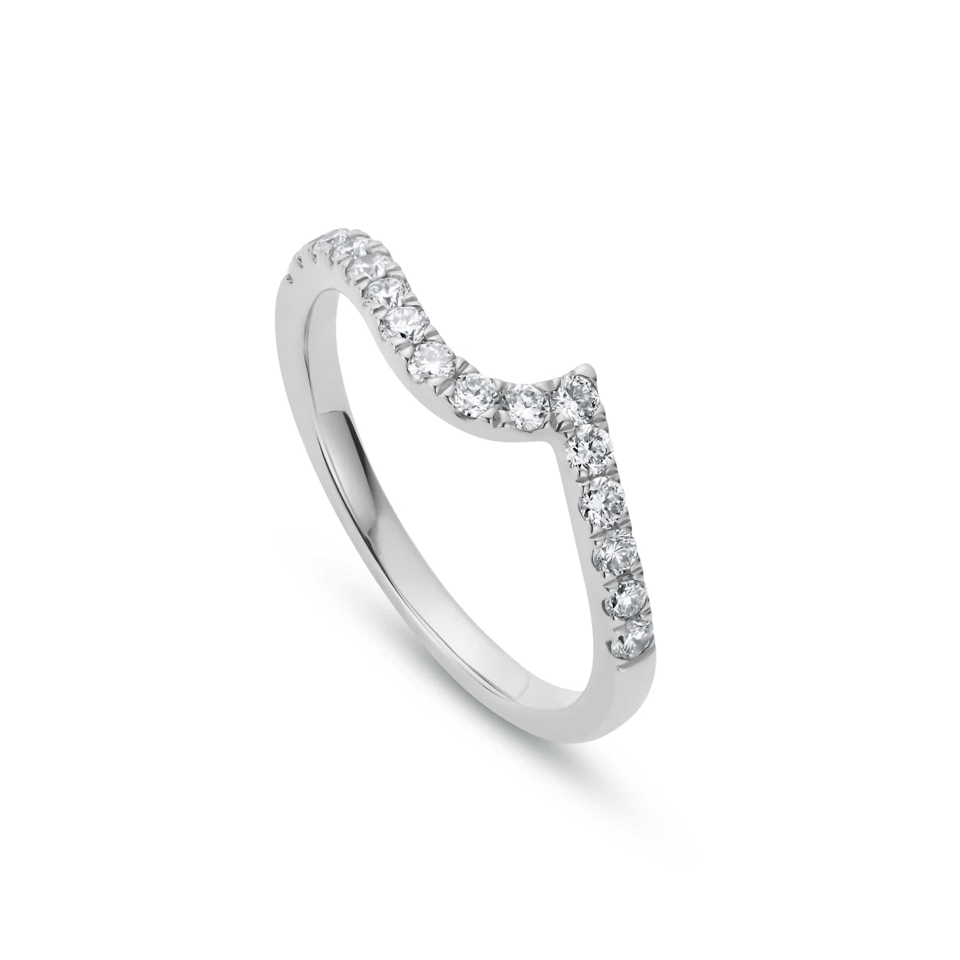 9ct White Gold Forever Fairytale Wedding Ring with Lab-Grown Diamonds