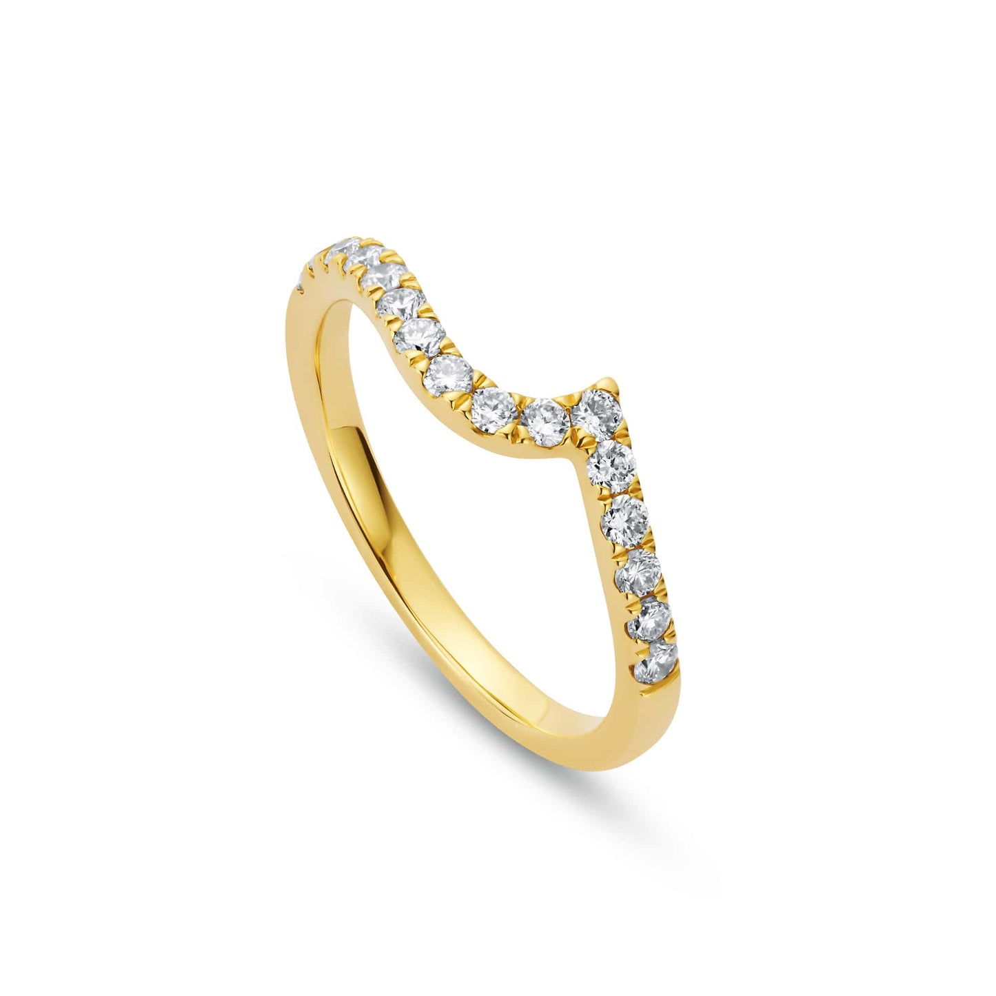 9ct Yellow Gold Forever Fairytale Wedding Ring with Lab-Grown Diamonds
