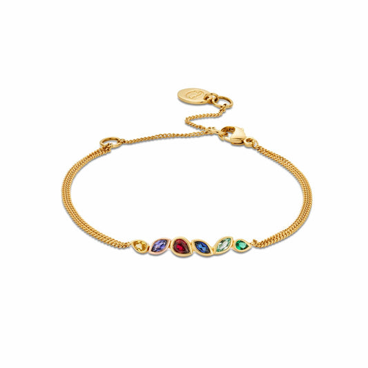 Cariad® 9ct Solid Gold Lab-Grown Multi-Stone Bracelet