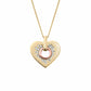 Cariad® Sparkle Gold and Diamond Heart Pendant