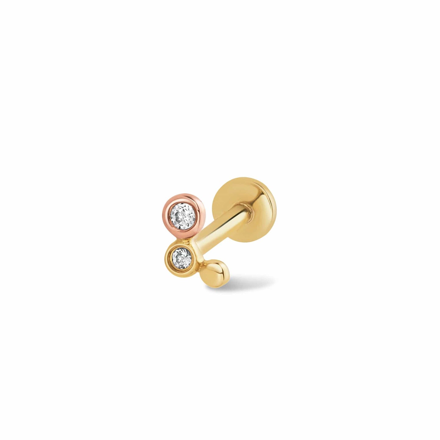 Clogau® Celebration Gold and Laboratory-Created Diamond Bubbles Piercing Stud