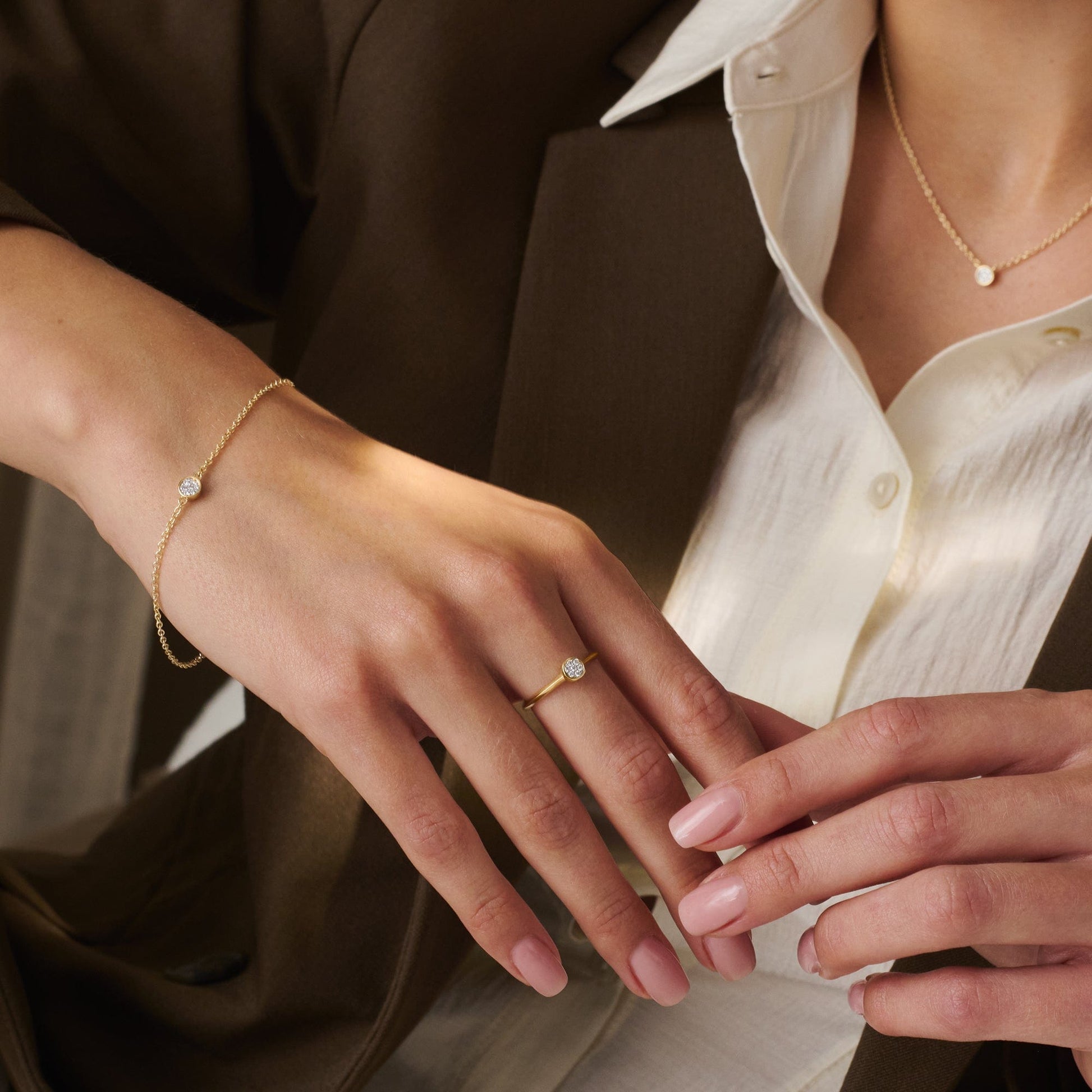 Clogau® Celebration 9ct Solid Gold Ring with Pavé-Set Lab-Grown Diamonds