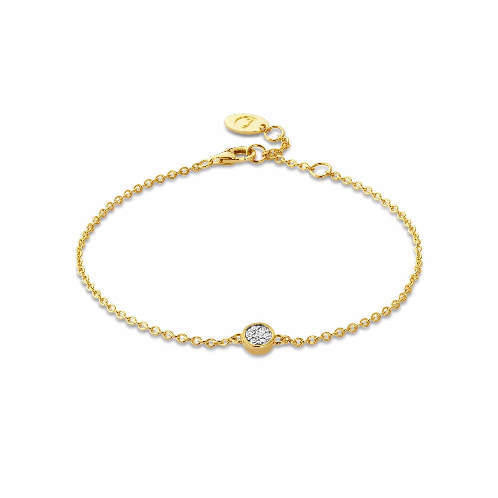 Clogau® Celebration 9ct Solid Gold Bracelet with Pavé-Set Lab-Grown Diamonds