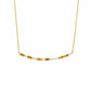 Cariad® Morse Code Gold, Diamond and Citrine Necklace